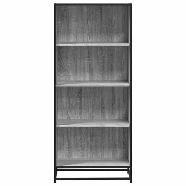 vidaXL Libreria Grigio Sonoma 60x35x139 cm in Truciolato