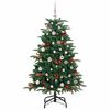 vidaXL Albero di Natale artificiale con 150 LED Verde 150 cm