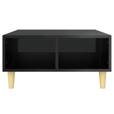 vidaXL Tavolino da Salotto Nero Lucido 60x60x30 cm Legno Multistrato