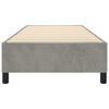 vidaXL Struttura Letto a Rete a Molle Grigio Chiaro 90x200 cm Velluto