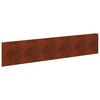 vidaXL Bordura per Prato 20 pcs 100 x 22 cm Acciaio Ruggine