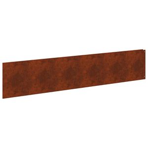 vidaXL Bordura per Prato 20 pcs 100 x 22 cm Acciaio Ruggine