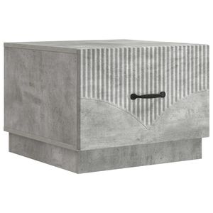 vidaXL Tavolino da salotto con cassetto Grigio Cemento 49 x 50 x 37 cm