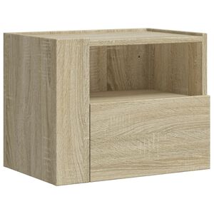 vidaXL Comodino a Muro Rovere Sonoma 45x30x35 cm