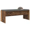 vidaXL Panca per ingresso con cuscino Legno vecchio 103 x 38 x 40 cm
