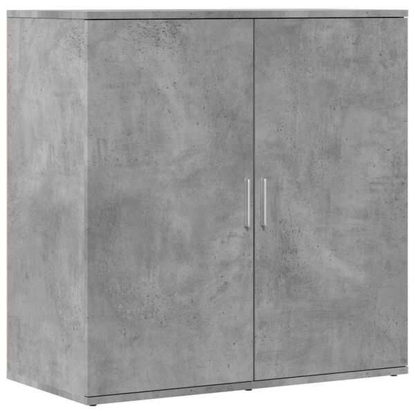 vidaXL Credenza Grigio Cemento 79x38x80 cm in Legno Multistrato