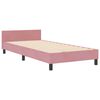 vidaXL Letto a molle con testiera Rosa 100 x 200 cm Velluto