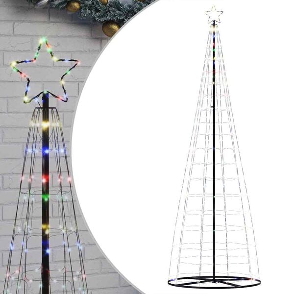 vidaXL Albero di Natale a LED 550 LED Colorato 300 cm