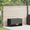 vidaXL Scatola per Cuscini da Esterno Nero 100x55x55,5 cm Polyrattan