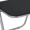 vidaXL Sedia pieghevole 2 pcs Nero e Grigio 48 x 43,5 x 81 cm