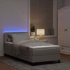 vidaXL Letto a molle con materasso con led Talpa 90 x 200 cm Tessuto