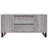 vidaXL Tavolino Salotto Grigio Sonoma 102x44,5x50 cm Legno Multistrato