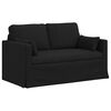 vidaXL Divano 2 pcs Nero 139 x 78 x 80 cm Tessuto