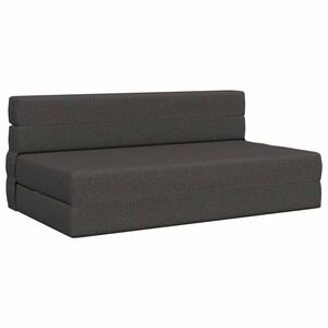 vidaXL Divano Letto Pieghevole Grigio Scuro 152 x 86,5 x 60 cm Tessuto
