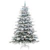 vidaXL Albero di Natale Artificiale con Rami Pieghevoli Bianco 240 cm