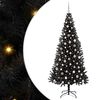 vidaXL Albero di Natale Nero 240 cm PVC