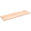 vidaXL Ripiano a Parete 200x60x(2-4) cm Massello Rovere Non Trattato