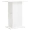vidaXL Supporto per Acquario 60,5x36x72,5 cm Multistrato Bianco Lucido