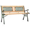 vidaXL Panchina da Giardino 122 cm in Ghisa e Legno Massello di Abete