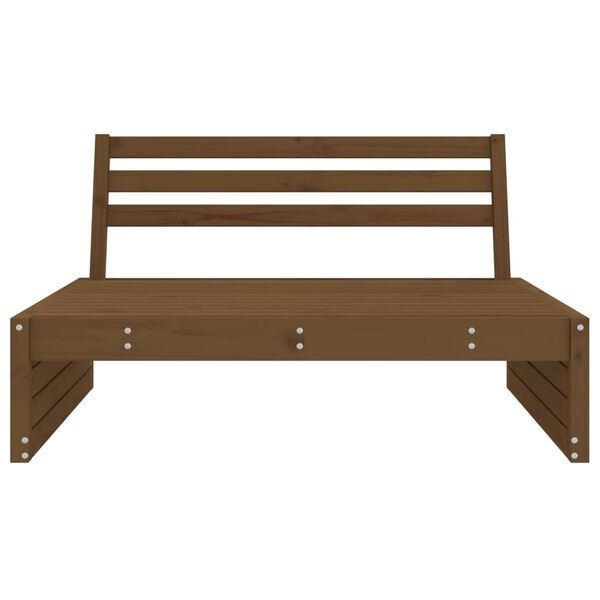 vidaXL Divano Centrale Giardino Ambra 120x80 cm Legno Massello Pino