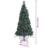 vidaXL Albero di Natale artificiale pre-illuminato con set di palline