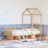 vidaXL Dormeuse con Tetto 90x190 cm in Legno Massello di Pino