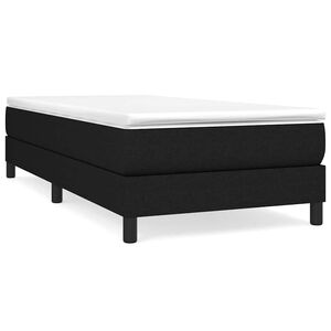 vidaXL Struttura Letto a Rete a Molle Nero 80x200 cm Tessuto