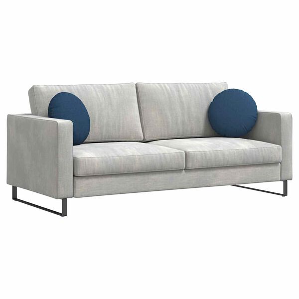 vidaXL Cuscini per Seduta 2 pcs Blu Ø40 x 13 cm Tessuto