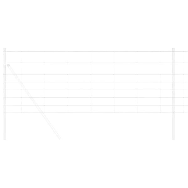 vidaXL Recinzione da campo Argento 100 x 0,8 m Acciaio zincato