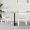 vidaXL Sedie da pranzo 2 pcs Bianco 43 x 54 x 89 cm