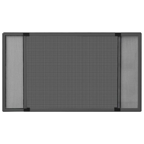 vidaXL Zanzariera Allungabile per Finestre Antracite (100-193)x75 cm
