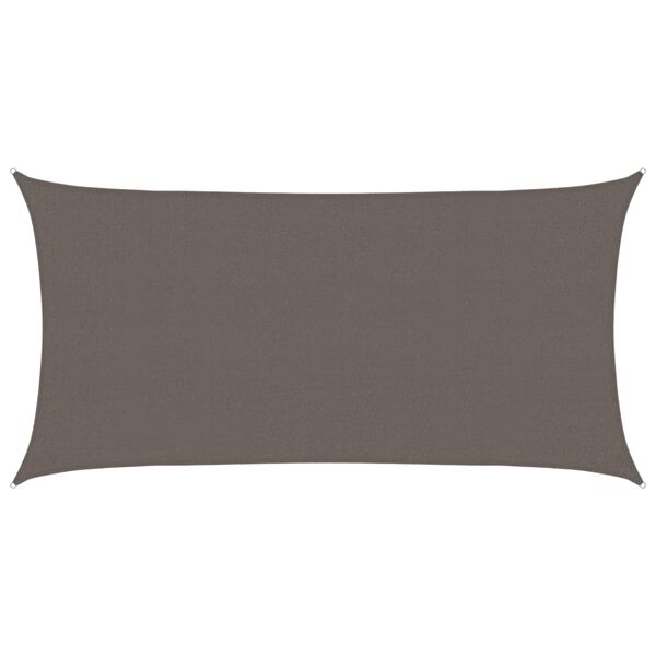 vidaXL Vela Parasole in HDPE 2x3,5 m Antracite