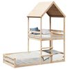 vidaXL Letto a Castello con Tetto 80x200 cm in Legno Massello di Pino