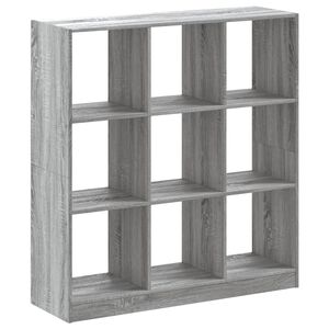 vidaXL Libreria Grigio Sonoma 102x32x108 cm in Legno Multistrato