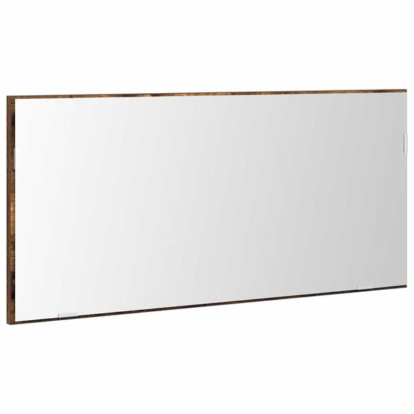 vidaXL Specchio Marrone 80 x 37 cm Vetro e Legno Ingegnerizzato