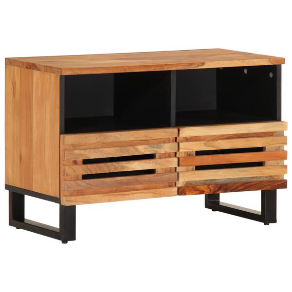vidaXL Mobile Porta TV 70x34x46 cm in Legno Massello di Acacia
