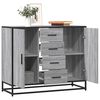vidaXL Credenza Grigio Sonoma 92x35x76 cm in Legno Multistrato