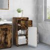 vidaXL Set di Armadi da Bagno TULUM Rovere fum&eacute; 37 x 31,5 x 82 cm