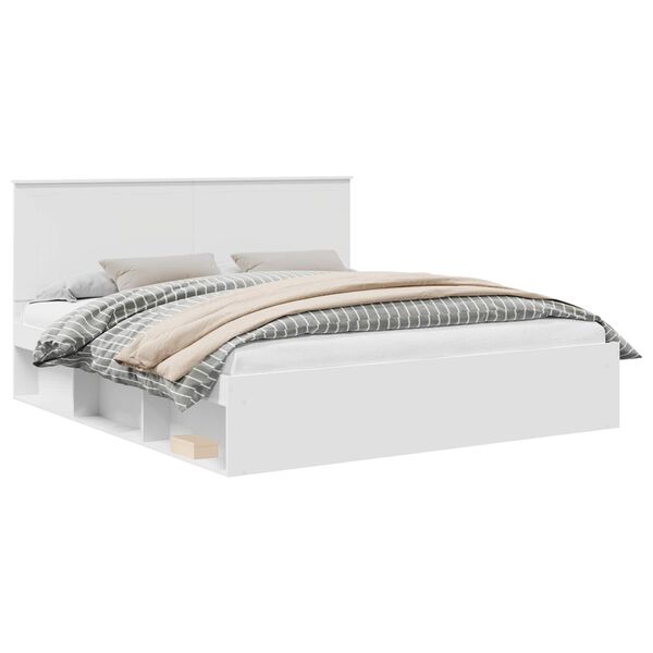 vidaXL Struttura del letto Bianco 180 x 200 cm Pino massello