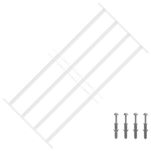 vidaXL Griglia di sicurezza per finestre con 4 barre trasversali 3 pcs