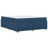 vidaXL Struttura del letto con materasso Blu 180 x 200 cm Tessuto