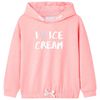 Felpa con Cappuccio da Bambina Rosa Brillante 128