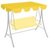 vidaXL Baldacchino per Dondolo Giardino Giallo 150/130x105/70 cm