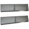 vidaXL Muro di contenimento 4 pz 100 x 12 x 40 cm Acciaio zincato