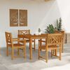 vidaXL Set da Pranzo per Giardino 5 pcs Marrone