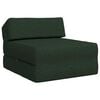 vidaXL Divano Letto Pieghevole Verde Scuro 60 x 70 x 41 cm Tessuto