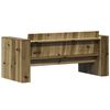 vidaXL Divano da Giardino 2 Posti 134x60x62 cm Legno Impregnato Pino