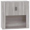 vidaXL Mobile Pensile Grigio Sonoma 80x33x80 cm in Legno Multistrato