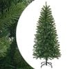 vidaXL Albero di Natale artificiale 150 cm PVC, PE e acciaio Verde
