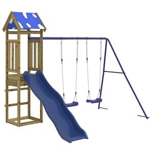 vidaXL Set da Gioco da Esterno in Legno di Pino Impregnato